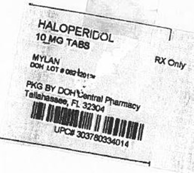 Haloperidol Tablets 10 mg Bottles (Haloperidol 10mg Mylan)